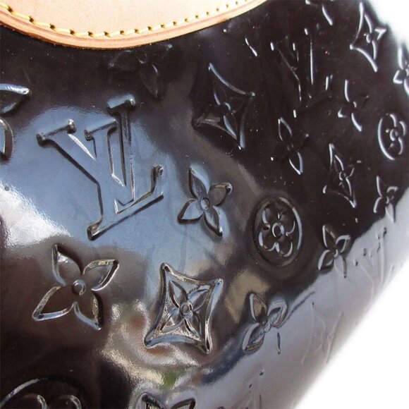 Auth LOUIS VUITTON Monogram Verinis Roxbury Drive Handbag Amarante Patent - Picture 9 of 12